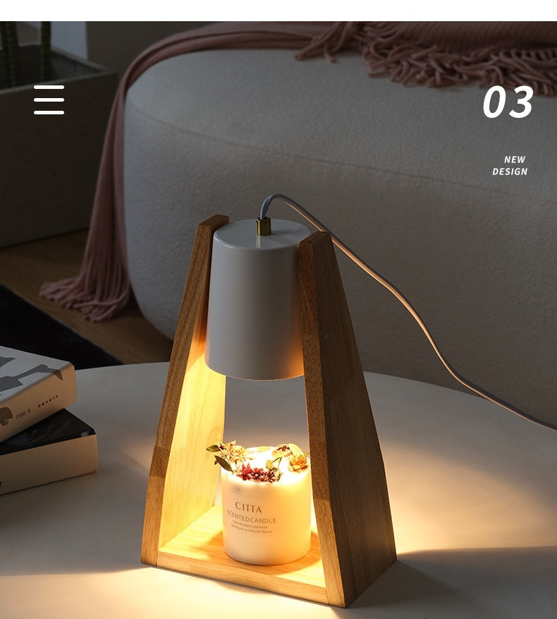 Japanese Style Log Fusion Candle Lamp Ins