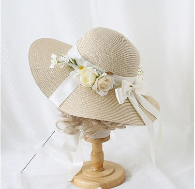 Bow Big Brim Visor Lolita Hanyang Eclectic