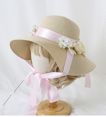 Bow Big Brim Visor Lolita Hanyang Eclectic