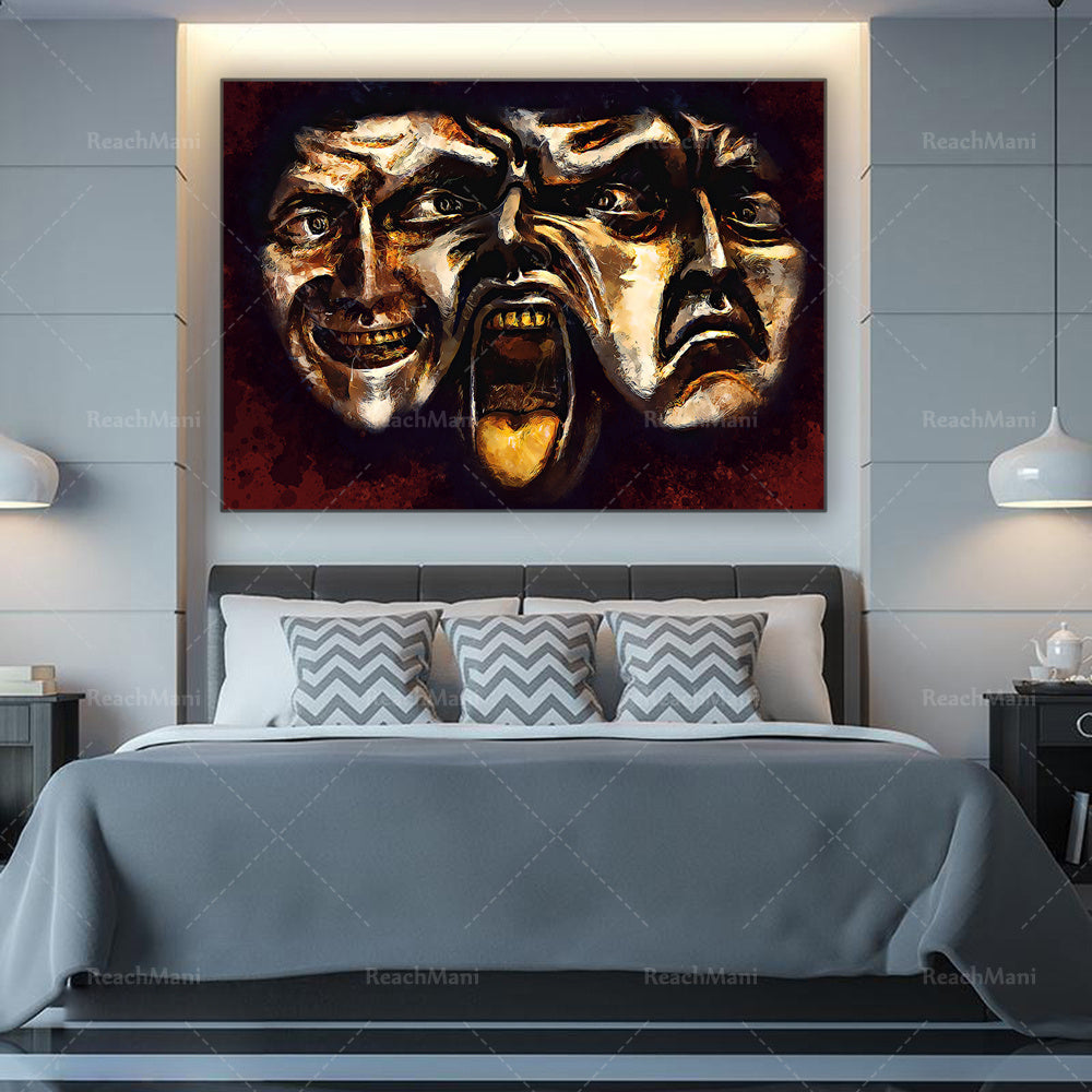 Modern Luxury Bedroom Canvas Painting