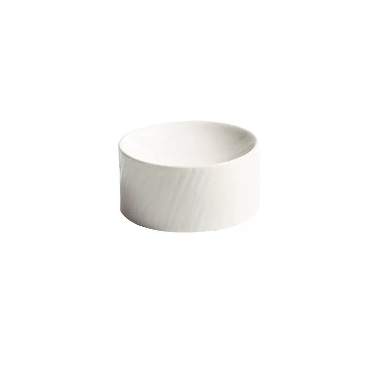 Cylindrical Plate Fusion Dish Restaurant Club Snack Dessert Bowl