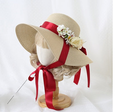 Bow Big Brim Visor Lolita Hanyang Eclectic